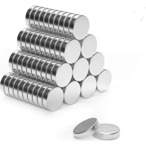 Small Mini Neodymium N52 100 Pack Heavy Duty Rare Earth Strong Magnet Cylinder Magnet Whiteboard Holder Fridge Arts Home Office