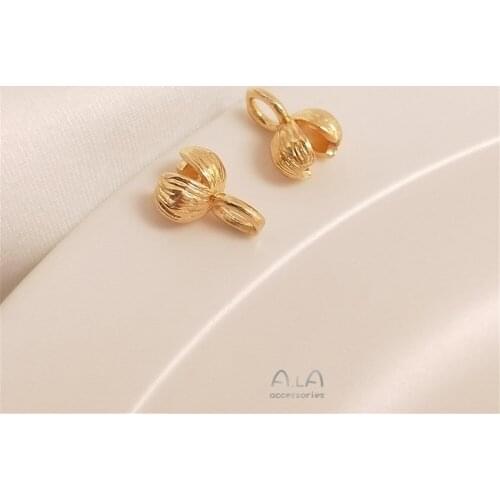 14K Gold Filled Bract end buckle Handmade DIY bracelet necklace end link clip accessories