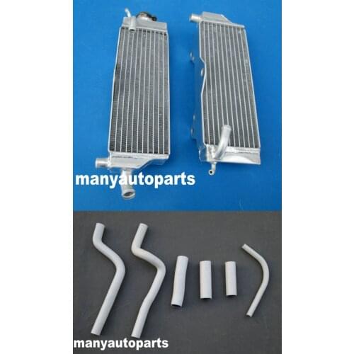 Right&Left aluminum radiator with white hose for Honda CR500 CR500R CR 500 R CR 500R 1989 89