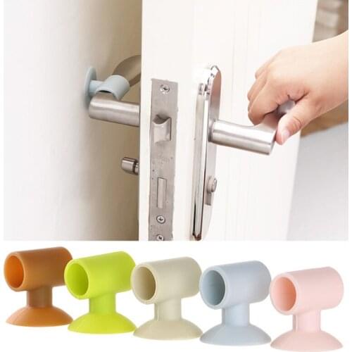 Door Handle Crash Pad Rubber Door Knob Lock Bumper Guard Stopper Mute Silencer Door Fenders Anti Accident Wall Protectors