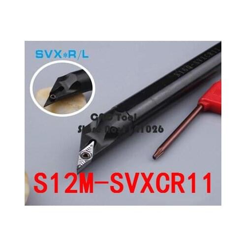 S12M-SVXCR11 CNC Boring Bar,12mm Internal turning tools,indexable CNC Lathe cutting tool,Turning Tool holder for VCGT110304