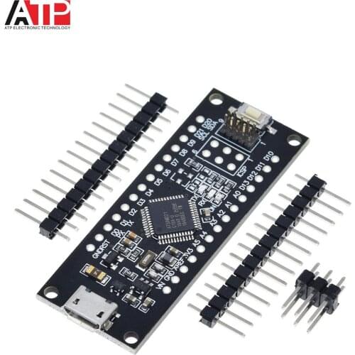 SAMD21 M0-Mini. 32-bit ARM Cortex M0 core. Pins UnSoldered. Compatible with Arduino Zero, Arduino M0. Form Mini