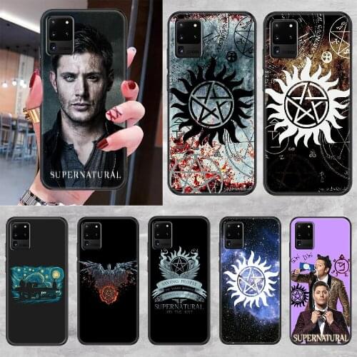 Supernatural Phone case For Samsung Galaxy Note 4 8 9 10 20 S8 S9 S10 S10E S20 Plus UITRA Ultra black 3D prime luxury back
