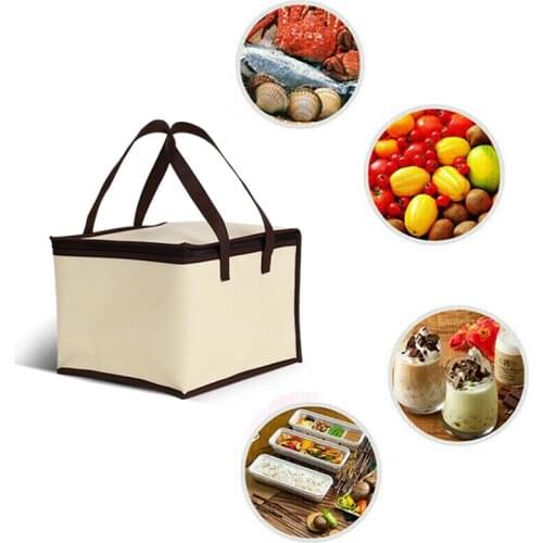 6/8/10/12 inch Pizza Food Delivery Bag Insulated Thermal Storage Holder Outdoor Picnic Lunch Bag Car Ice Pack Refrigerator Bag
