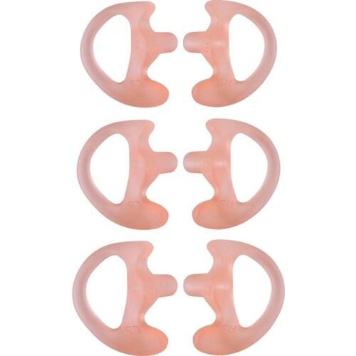 Universal Replacement Soft Silicone Open Ear Insert Earmould for Two Way Radio Coil Tube Audio Kits UV-5R UV-B6 BF-888S UV-B5