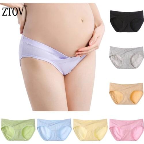 ZTOV 1 Pcs Maternity Underwear Pregnancy Panties Low Waist Briefs for Pregnant Women UnderPants Intimates Maternity Panties XXXL