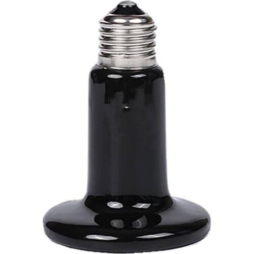 10pcs Reptile Heating Lamp 25/50/75/100/150/200W Ceramic Infrared Lamp Reptile Bulb Temperature Control Equipment 220v-240v