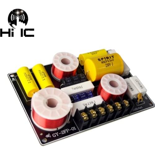 2 Way Hi-Fi Audio Treble + Bass 3 Units Crossover Speaker Frequency Divider Stereo Crossover Filters 12dB 150W 2700Hz