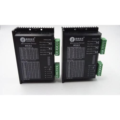 2pcs/lot Leadshine Stepper Motor Driver M542 Stepper Driver Controller 2Phase 1.0-4.2A DC18-48V Match Motor NEMA23 NEMA34