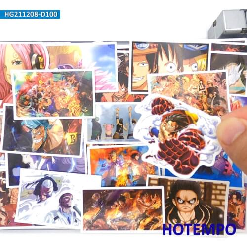 100pcs Classic Anime Pirate Boy Style Decals Stickers Pack Toy for DIY Phone Laptop Suitcase Skateboard Bike Car Cartoon Sticker