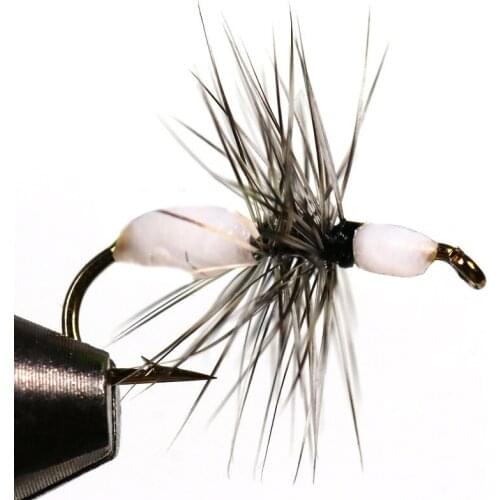 6PCS Copper Bead Head Nymph Flies Trout Fly Fishing Bait Single Metal Barbed Hook Tool Fly Shape Copper Fly Lure Fishing Tools
