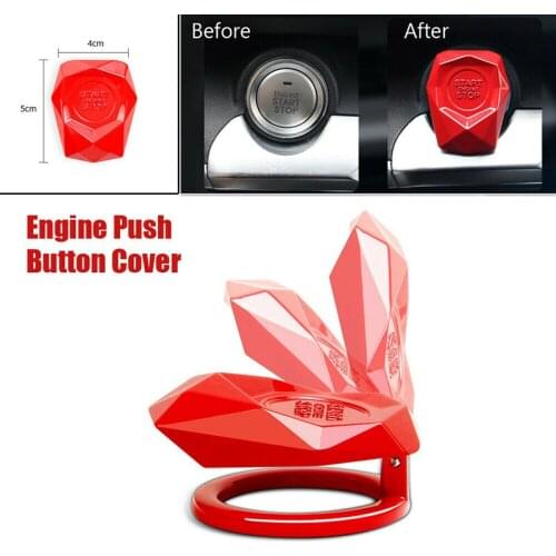 Car Styling Automotive Interior Sticker Decor Engine Start Button Cover Ignition Switch Replace Protection Cover Car Accessories