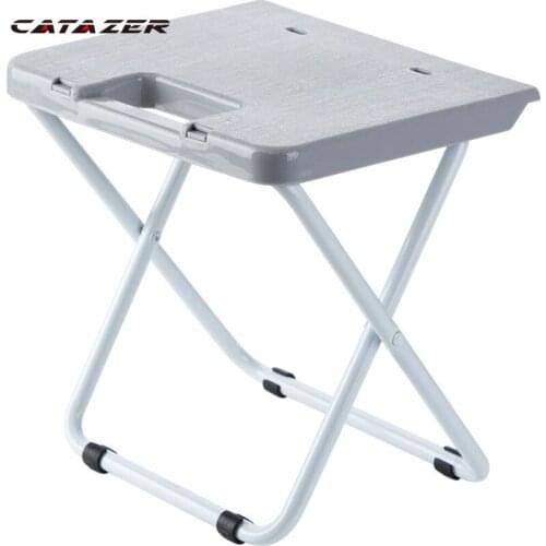 Catazer 1pc Cycling Portable Camping Folding Chair Durable Picnic Tools Alloy Folding Chair Picnic Fishing Chair