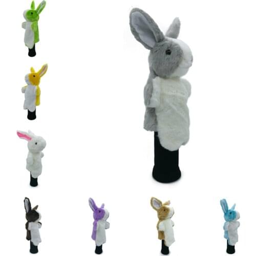 8 Colors Cartoon Rabbit Golf Head Cover Fairway Woods Hybrid Animal Golf Clubs Headcover No For Driver Mascot Novelty Cute Gift