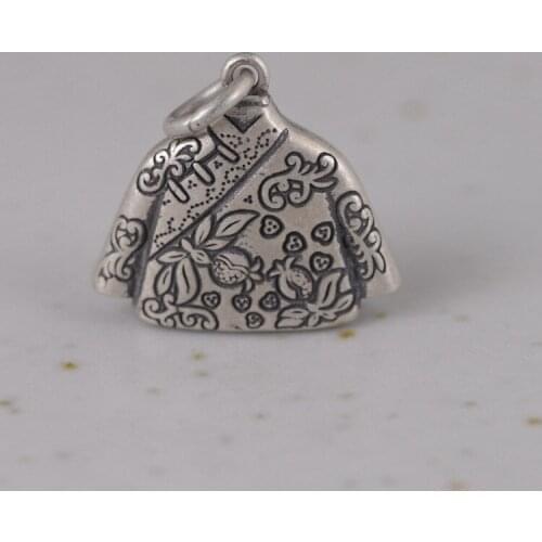 Cheongsam Necklace Pendant Silver Jewelry 2020 Fashion Pendants Vintage Women 925 Sterling Silver Gifts for Women Neck pendants