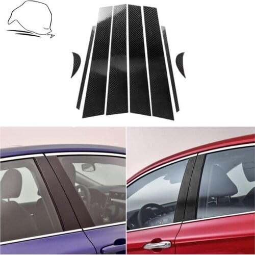 For Toyota Camry XV70 8th LE XLE V6 GA-K 2018-up Accessories Window B-pillars Decorative Carbon Modified Exterior Sticker