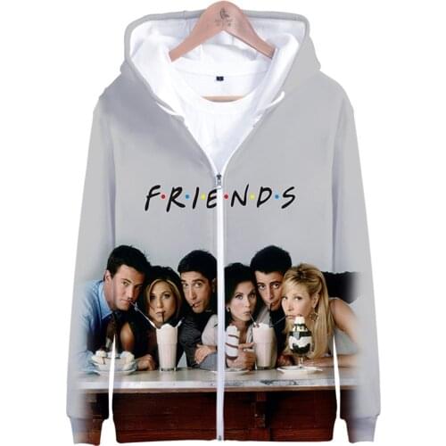 U.S. Classical TV series Friends 3d Hoodie Women Men Boys Girls Long Sleeve Hoodies Sweatshirt Winter Fleece Jacket Coat Clothes