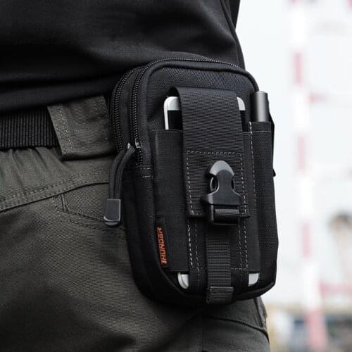 Molle Military Waist Bag Men EDC Army Fanny Pack Casual 5.7 inch Mobile Phone Belt Bag Out Door Travel Waist Pack