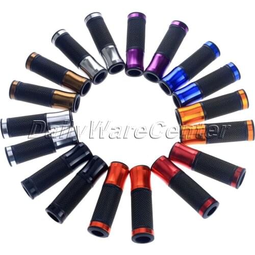 7/8" 22 mm Motorcycle Grips CNC Aluminum Motorbike Handlebar Hand Grip Rubber Gel Dirt Bike Accessories For Yamaha Honda Suzuki