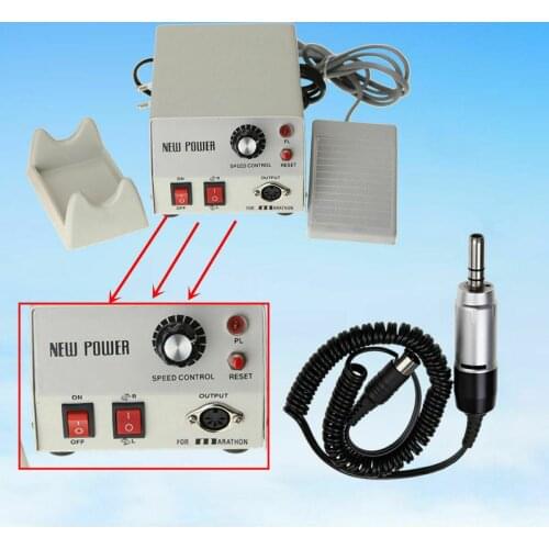 Dental Lab Marathon Micromotor N2 NEW POWER+Electric Motor Handpiece Polisher Kit
