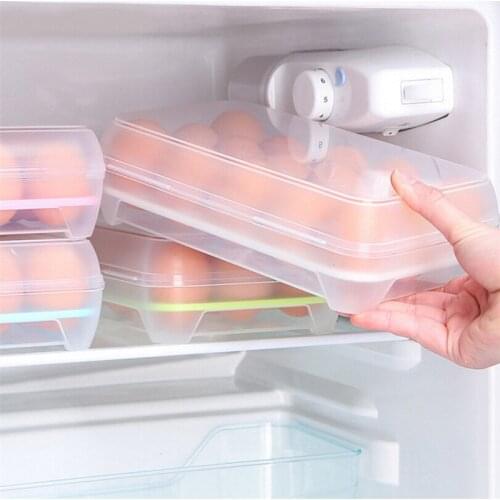 Newest Arrival Portable Egg Storage 15 Holes/Box Portable Refrigerator Fresh Container Case Bins