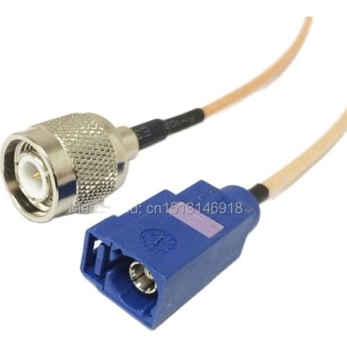 New TNC Male Plug Switch FAKRA C female Connector jumper cable RG316 Wholesale Fast Ship 15CM 6" for GPS navi
