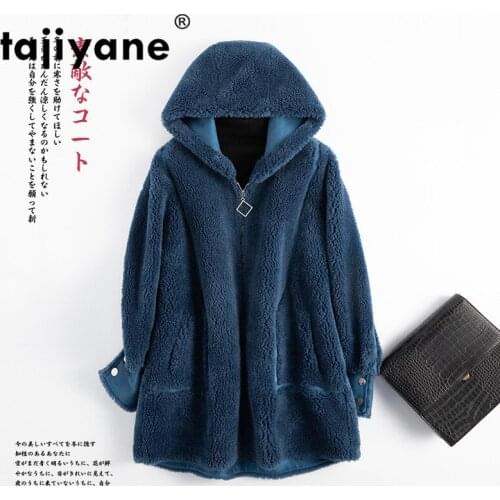 Real Fur Coat Female Wool Jacket Female Autumn Winter Coat Women Clothes 2021 Sheep Shearling Korean Tops Suede Lining ZT3982