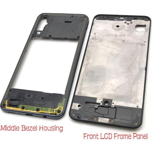 New Front Housing LCD Panel Middle Bezel For Samsung A50 A505F Frame Cover Replacement Parts