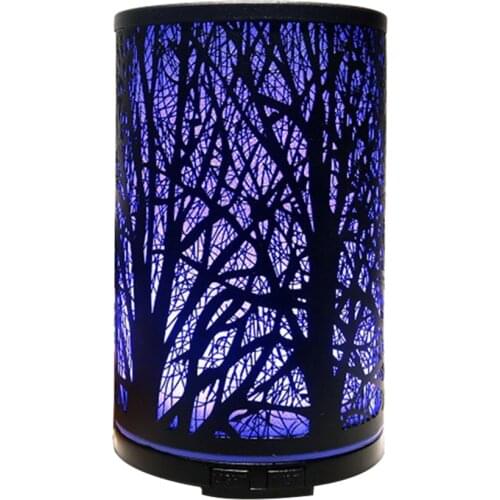 LED Diffuser Humidifier Room Night Light Decor Hollow Ultrasonic Air Purifier Car Atomizer Backlight Bedroom Wall Decoration