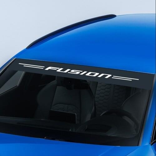 Auto Car Window Decals Front Windshield Sunshade Reflective Stickers For Ford Fusion Auto Windscreen Exterior Decor Accessories