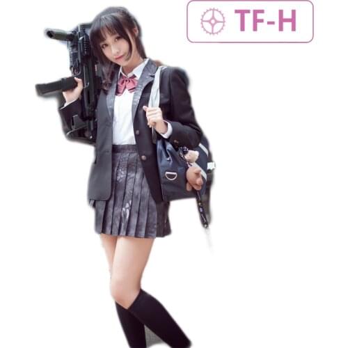 JK Uniform Pleated Skirt Black Python Camouflage Suit Jacket Japanese Cultivation College Wind Sexy Slim Attractive Thin Soft