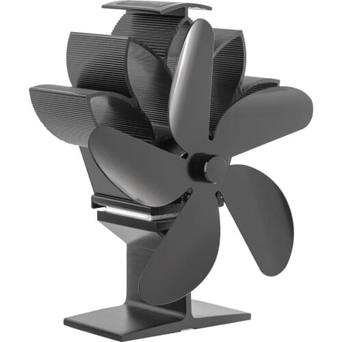 Heat Powered Stove Fan 5 Blades Propeller Home Fireplace Fan Log Wood Burner Ecofan Quiet Efficient Heat Responsible