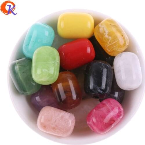 Choose Color Cordial Design 15x20mm 145pcs/lot Cylindrical Acrylic Marble Effect Beads For DIY Beads Jewelry Necklace Making