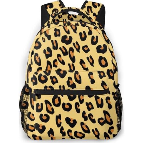 Backpack Women Shoulder Bag For Teenage Girls Leopard Skin Pattern Bagpack Female Ladies School Backpack