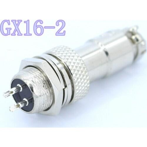 1set GX16 2 Pin Male & Female Diameter 16mm Wire Panel Connector L70 GX16 Circular Connector Aviation Socket Plug Free Shipping