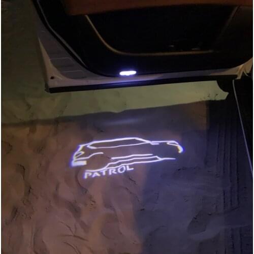 2Pcs For Nissan Patrol Y62 Armada 2010 2011 2012 2013 2014 2015 - 2019 2020 2021 Door Welcome Light Door Light Lamp Accessories