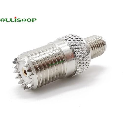 2Pcs Connector SMA-Mini UHF Adapter SMA Female to Mini-UHF Female Straight for Wireless Antenna