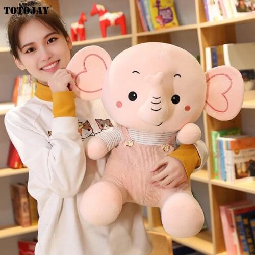 23-55cm Kawaii Elephant Plush Animal Toys Kids Soft Stuffed Elephant Doll Baby Appease Toys Home Decor Children Birthday Gifts