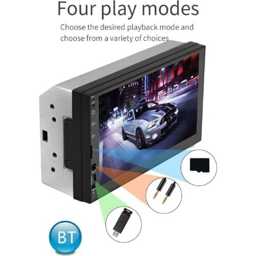 50% Hot Sales!!! 7764B 7inch HD Car MP5 Player Bluetooth Call MP3 Card Touch Screen Display for Vehicles
