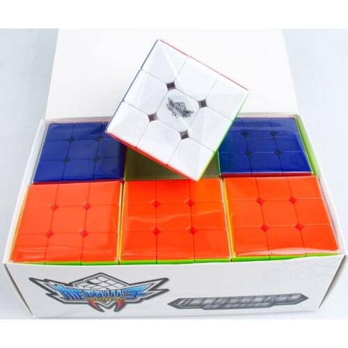 6pcs Cyclone Boys 57mm 3x3x3 Speed Magic Cube Puzzle Cubo Magico Professional Educational Toys For Children And Adults