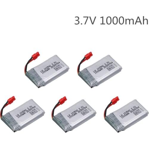 RC Drone Battery 3.7V 1000mAh Battery For Syma X5HC X5HW X5UW X5UC RC Toys Quadcopter battery Spare Parts