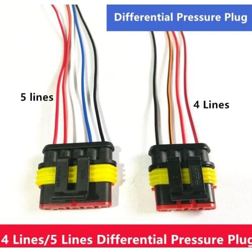 CNG Dual Fuel Car Oil To Gas Accessories AC300 System 5 Lines/4 Lines Pressure Sensor Plug