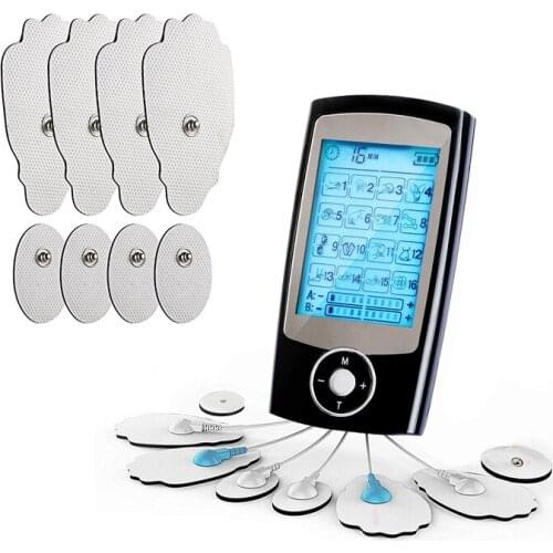 Tens Unit Muscle Stimulator 16 Modes Electronic Pulse Massager Therapy Alleviates Back Pains Full-body Massage Tool