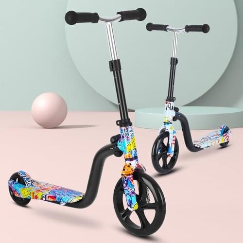 Scooter for Kids Big Wheels Scooter Folding Kick Scooter for Toddlers 3-8 Year with Adjustable Height Lightweight Scooter