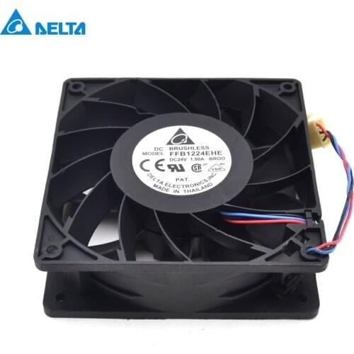 FFB1224EHE-BROO 12038 120mm 24V 1.5A with original connector converter cooling fan for Delta