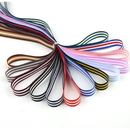 5 yards 1cm Width Stripe Ribbon Belt Ribbon Grosgrain Ribbon Packing Tape For Handmade Jewelry DIY Hair Bow & Sewing Accessories