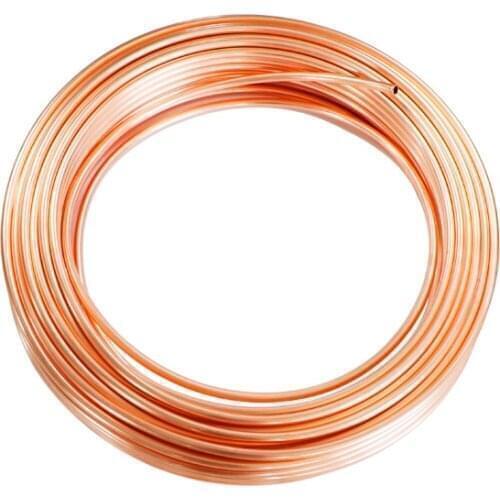 10M Soft Copper Tube Pipe 2mm 3mm 4mm 5mm 6m'm for Refrigeration Plumbing Tool Copper Tube for generators busbar cable switchgea