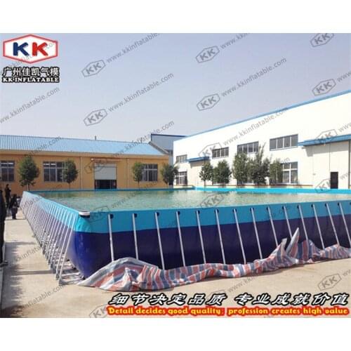 Metal Frame Square Blue Inflatable Swimming Pool, Inflatable Water Pool, Plastic Swimming Pool