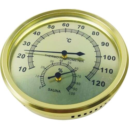 Metal Thermometer & Hygrometer Wall Mount Temperature Humidity Gauge Measure Scale Weather Station Easy to Read