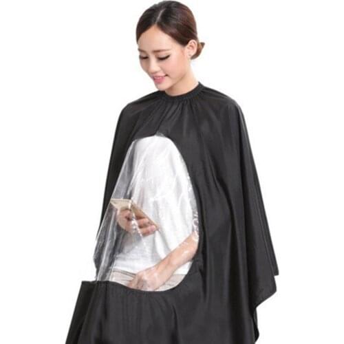 Adults Wrap Salon Barbers Pro Hairdressing Cloth Cape Gown Waterproof Haircut Cover Hair Coloring Transparent Wrap